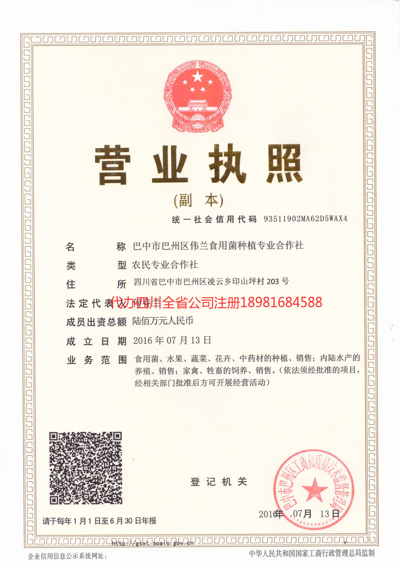 靖江靖江伟兰食用菌种植专业合作社